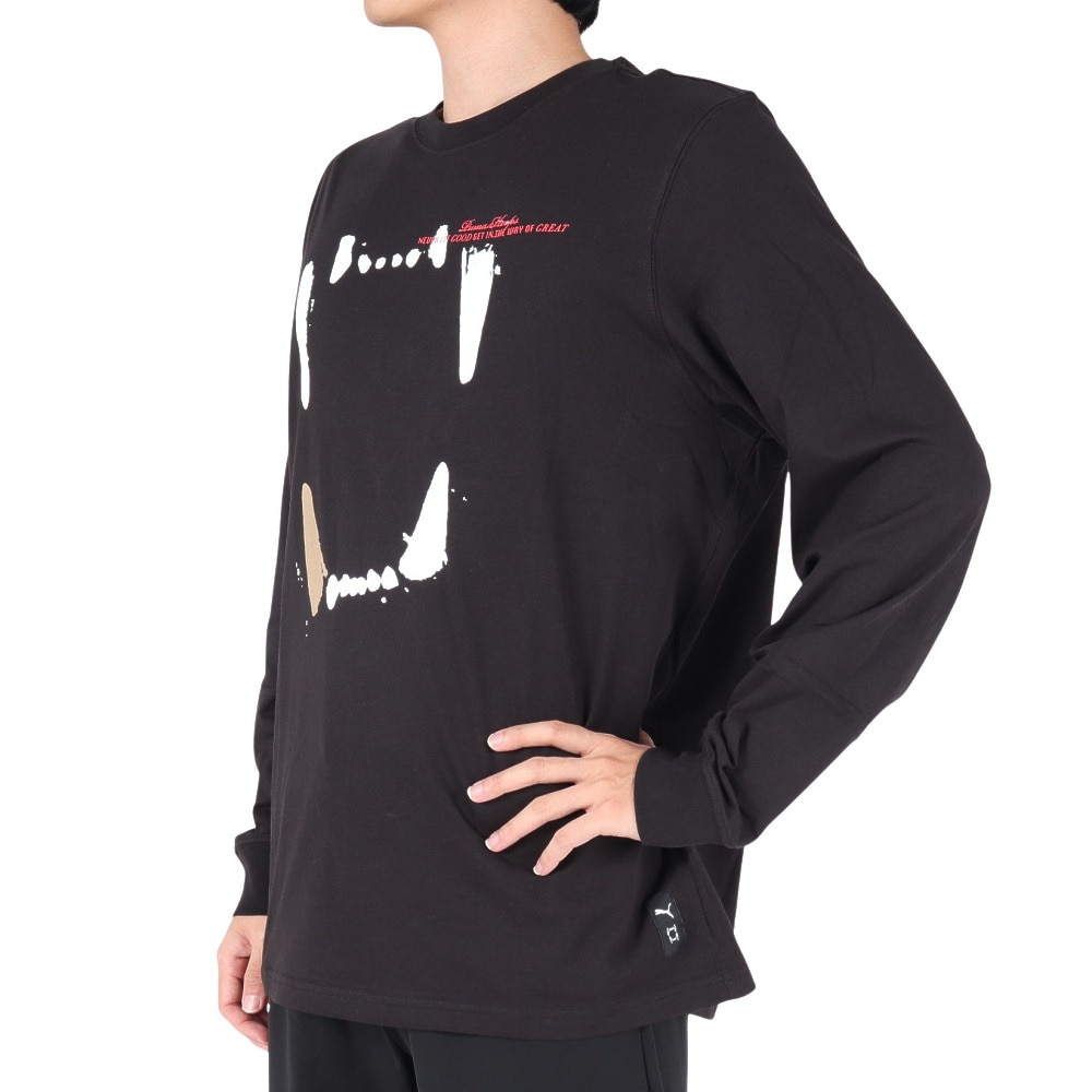 プーマ（PUMA）（メンズ）バスケットボールウェア FRANCHISE グラフィック 長袖Tシャツ 62203001