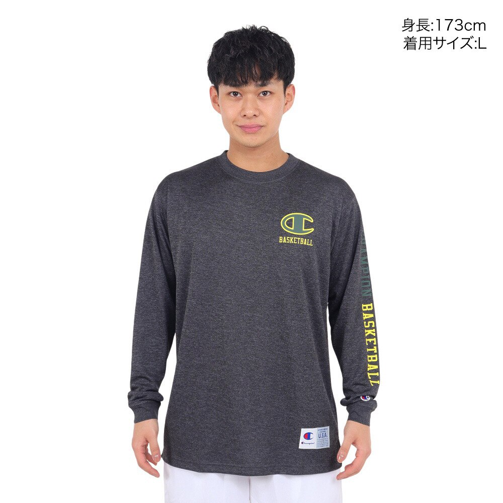 チャンピオン（CHAMPION）（メンズ）バスケットボールウェア ロングスリーブTシャツ C3-YB455 099