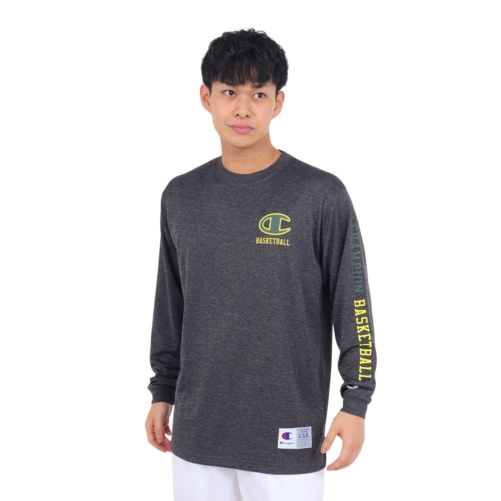 チャンピオン（CHAMPION）（メンズ）バスケットボールウェア ロングスリーブTシャツ C3-YB455 099
