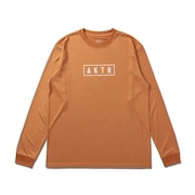 (メンズ、レディース)バスケットボールウェア AKTR ロゴ長袖スポーツTシャツ 223-004005 OR