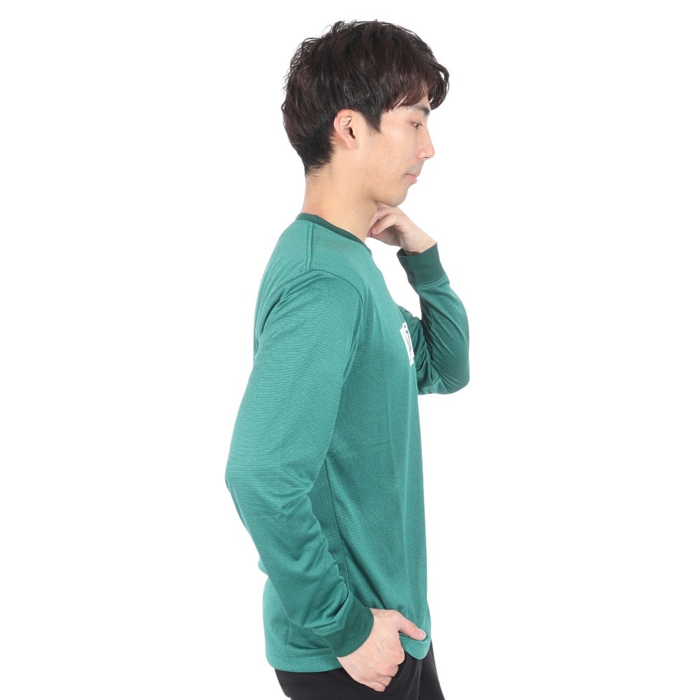 アクター（AKTR）（メンズ、レディース）バスケットボールウェア SPLASH ボックスロゴ 長袖Tシャツ SPORTS 223-013005 GR 速乾
