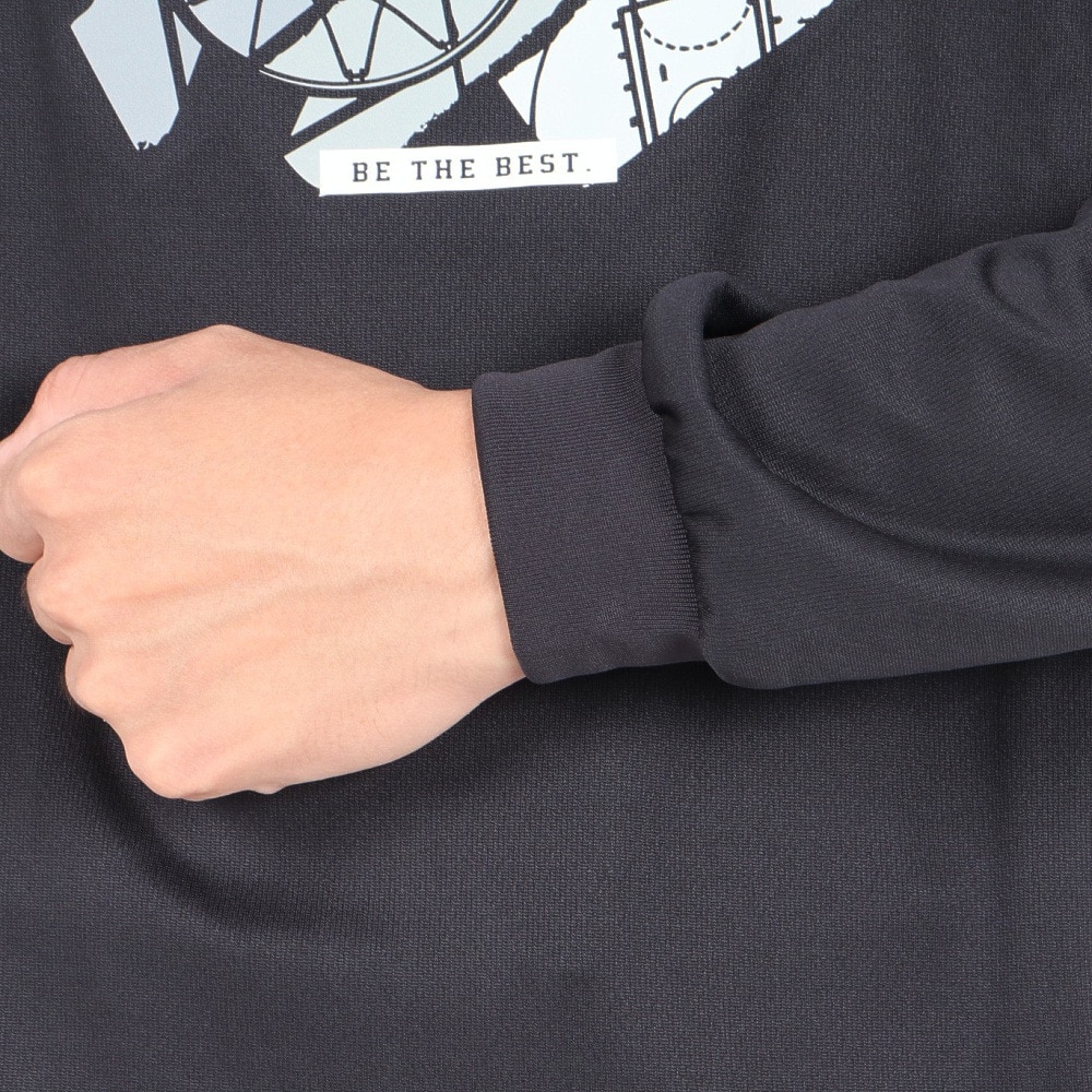 エックスティーエス（XTS）（メンズ）バスケットボールウェア ドライプラス 長袖Tシャツ 751TS3ES0024BLK
