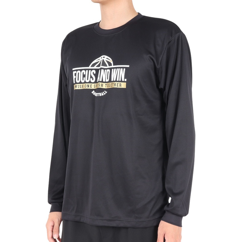 エックスティーエス（XTS）（メンズ）バスケットボールウェア ドライプラス 長袖Tシャツ 751TS3ES0025BLK