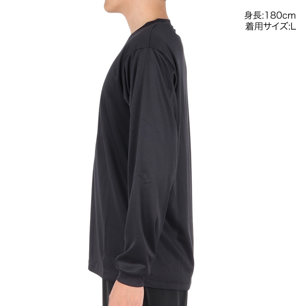 エックスティーエス（XTS）（メンズ）バスケットボールウェア ドライプラス 長袖Tシャツ 751TS3ES0026BLK 速乾