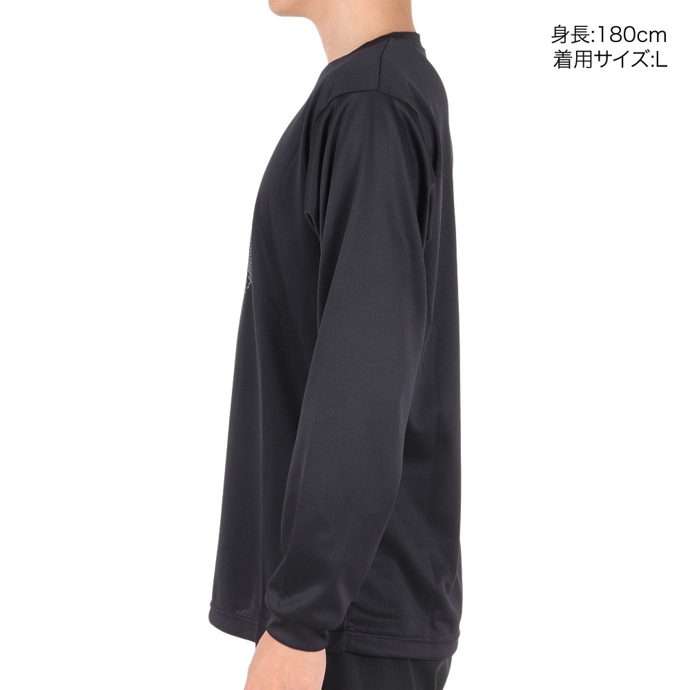 エックスティーエス（XTS）（メンズ）バスケットボールウェア ドライプラス 長袖Tシャツ 751TS3ES0027BLK 速乾