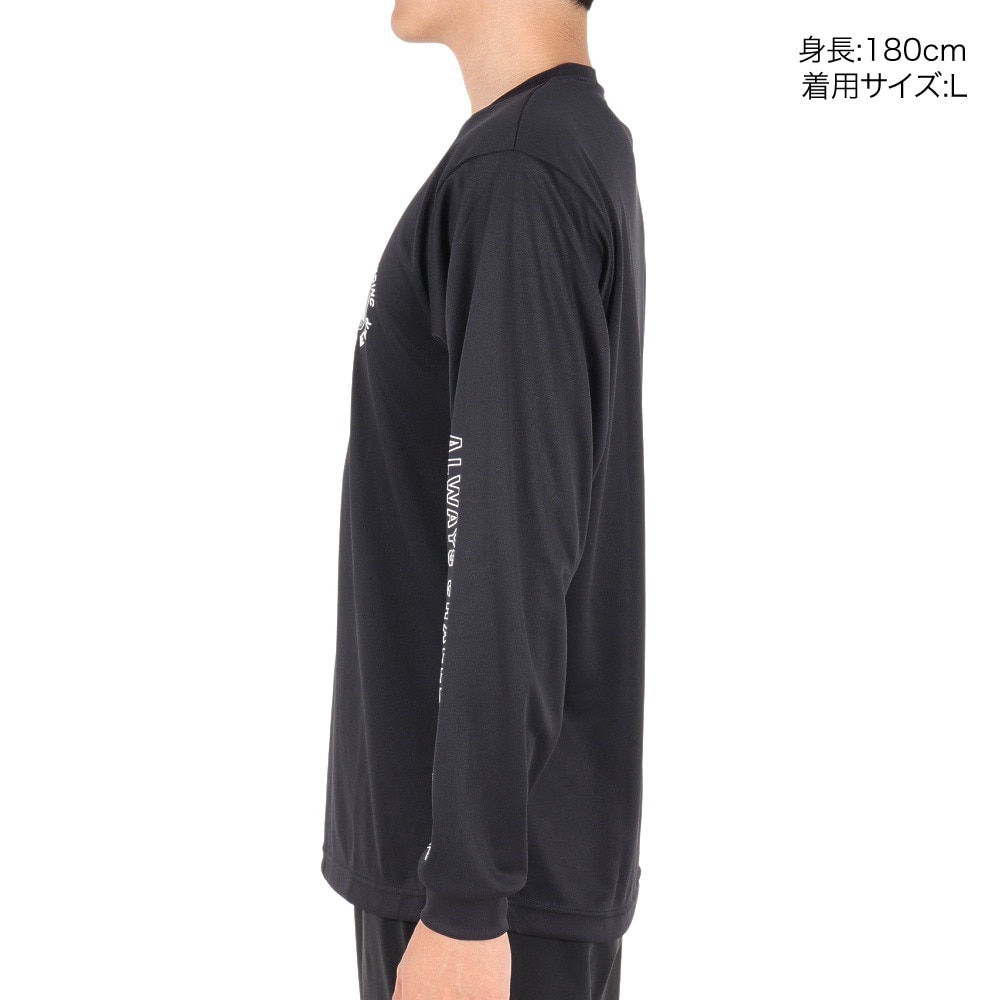 エックスティーエス（XTS）（メンズ）バスケットボールウェア ドライプラス 長袖Tシャツ 751TS3ES0028BLK 速乾