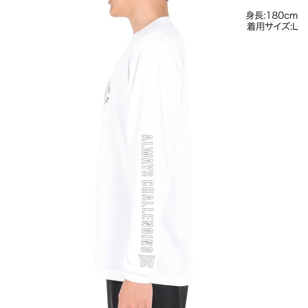 エックスティーエス（XTS）（メンズ）バスケットボールウェア ドライプラス 長袖Tシャツ 751TS3ES0028WHT 速乾