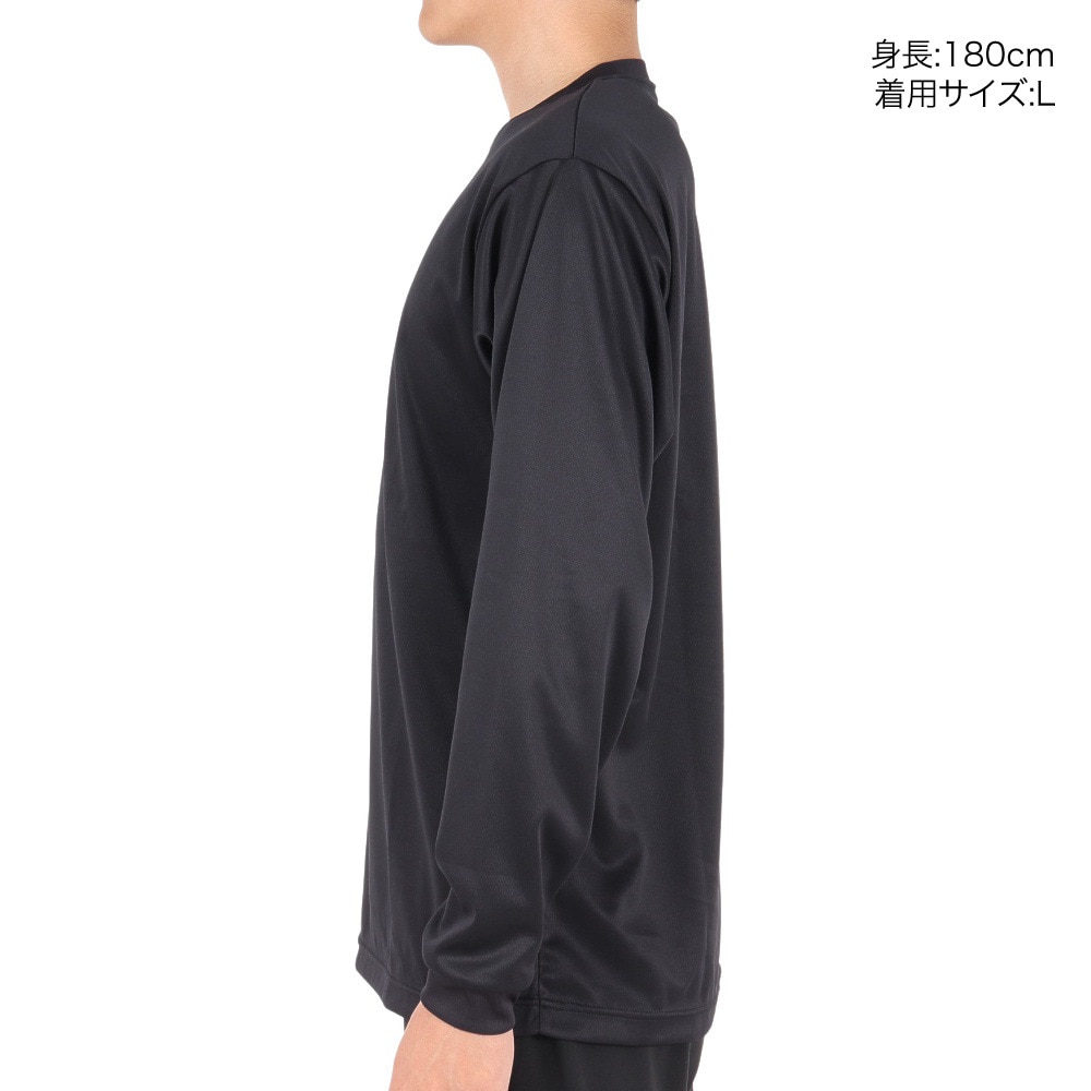 エックスティーエス（XTS）（メンズ）バスケットボールウェア ドライプラス 長袖Tシャツ 751TS3ES0029BLK 速乾