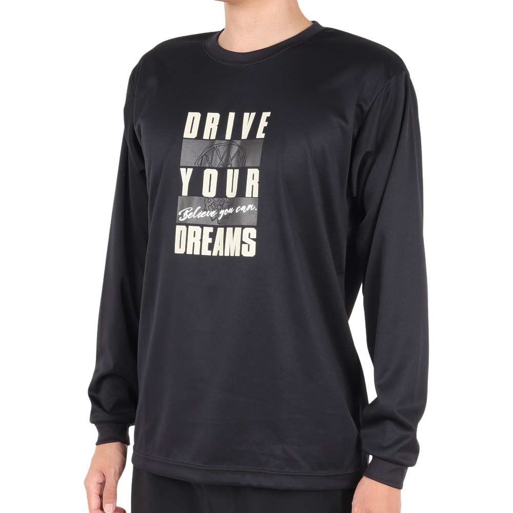 エックスティーエス（XTS）（メンズ）バスケットボールウェア ドライプラス 長袖Tシャツ 751TS3ES0029BLK 速乾