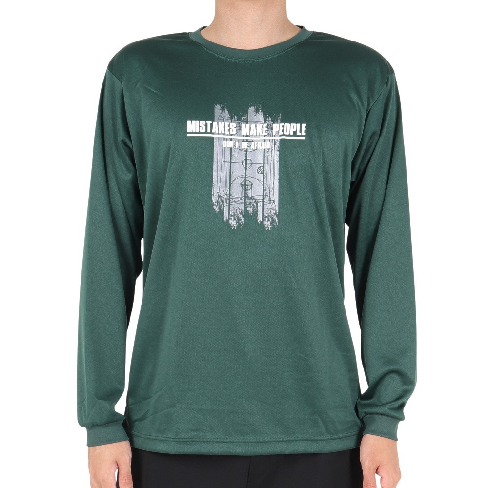エックスティーエス（XTS）（メンズ）バスケットボールウェア ドライプラス 長袖Tシャツ 751TS3ES0030GRN