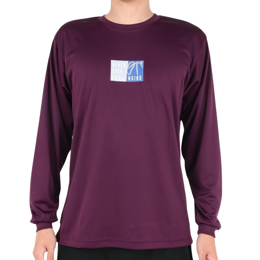 エックスティーエス（XTS）（メンズ）バスケットボールウェア ドライプラス 長袖Tシャツ 751TS3ES0031PUL 速乾