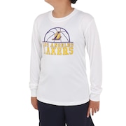 エヌビーエー（NBA）（キッズ）バスケットボールウェア 長袖Tシャツ ロサンゼルス・レイカーズ 3AAE-LAKERS