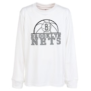 エヌビーエー（NBA）（キッズ）バスケットボールウェア 長袖Tシャツ ブルックリン・ネッツ 3AAE-NETS