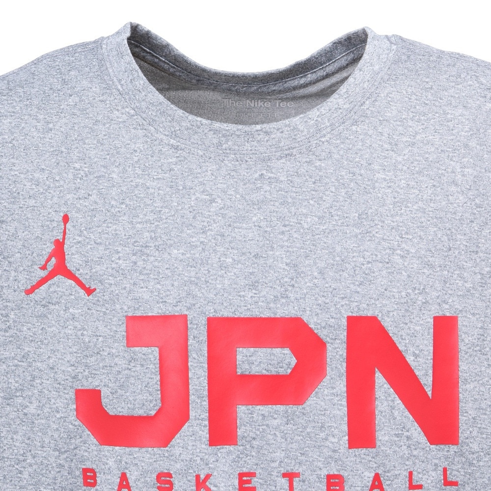 ジョーダン（JORDAN）（キッズ）バスケ 日本代表 Tシャツ ジュニア 長袖 JPN 2023 W杯 グレー YGB7NBA2-GREY