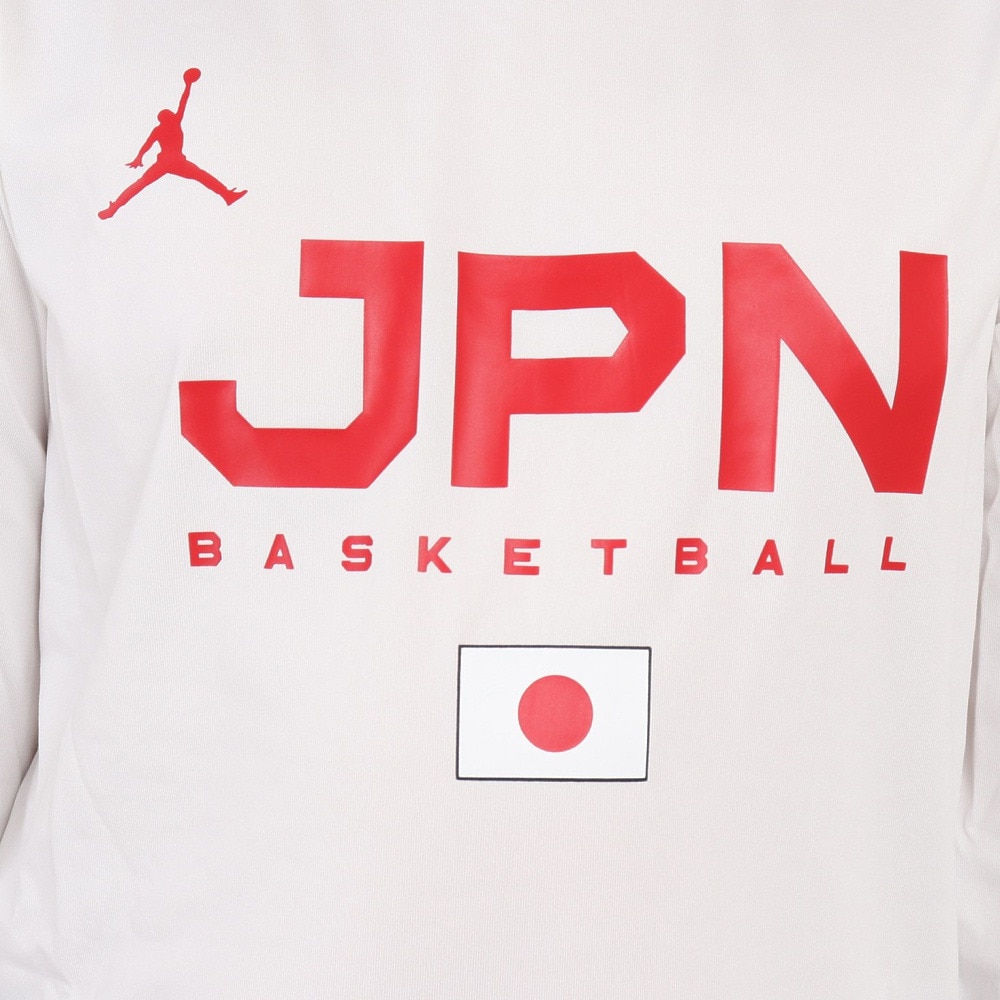 ジョーダン（JORDAN）（キッズ）バスケ 日本代表 Tシャツ ジュニア 長袖 JPN 2023 W杯 ホワイト YGB7NBA2-WHITE
