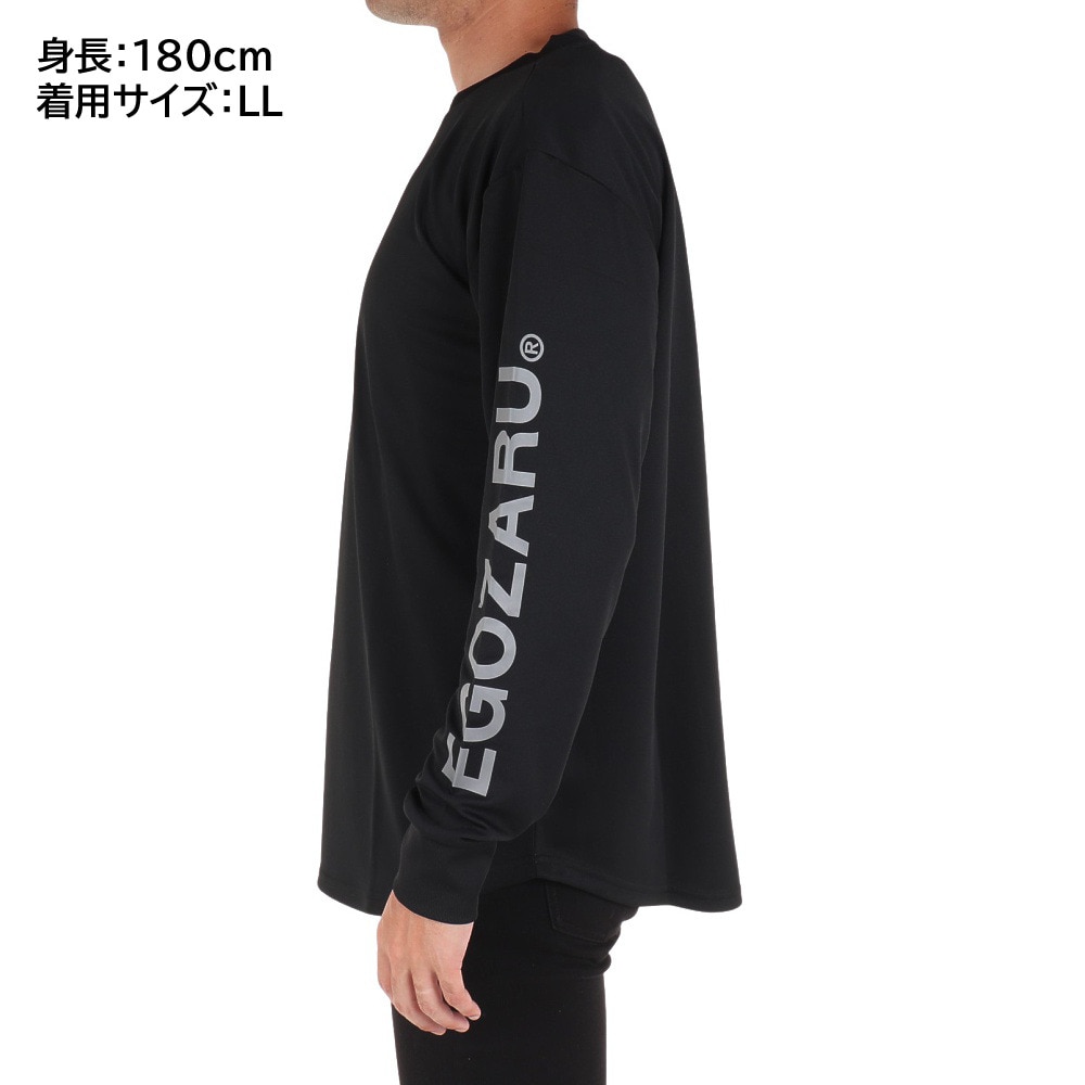 エゴザル（EGOZARU）（メンズ）バスケットボールウェア スリーブロゴ 長袖Tシャツ EZLT-F2206-015 速乾