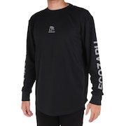 (メンズ)バスケットボールウェア スリーブロゴ 長袖Tシャツ EZLT-F2206