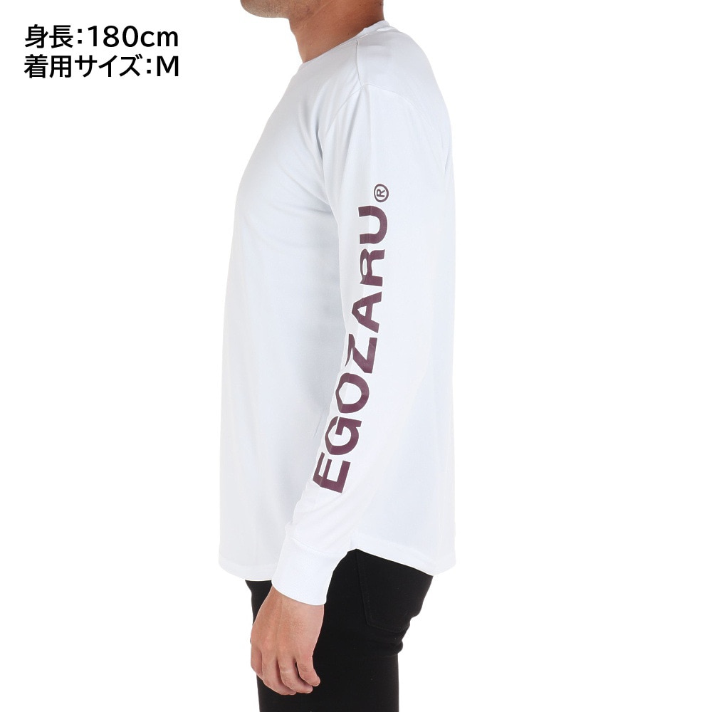 エゴザル（EGOZARU）（メンズ）バスケットボールウェア スリーブロゴ 長袖Tシャツ EZLT-F2206-218 速乾