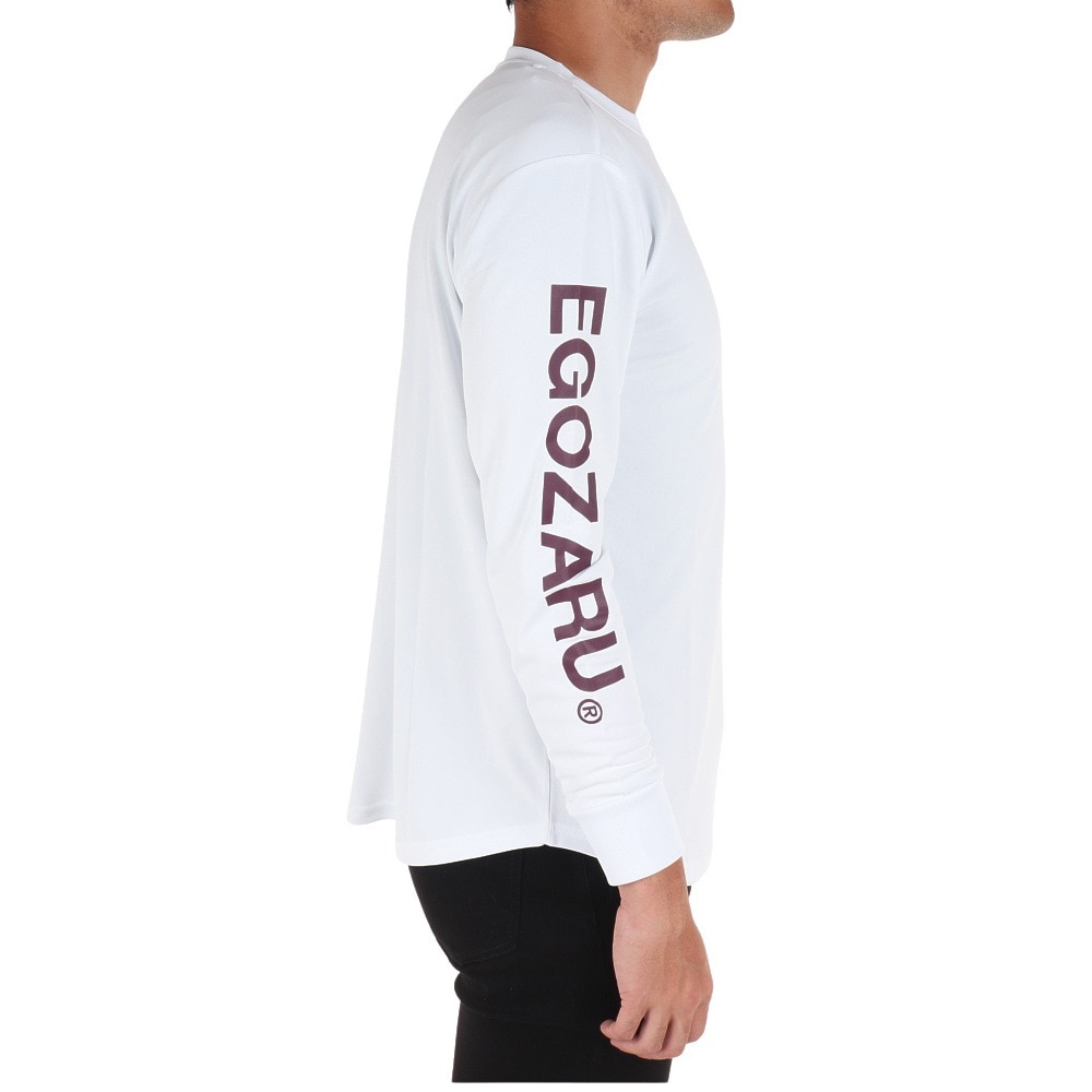 エゴザル（EGOZARU）（メンズ）バスケットボールウェア スリーブロゴ 長袖Tシャツ EZLT-F2206-218 速乾
