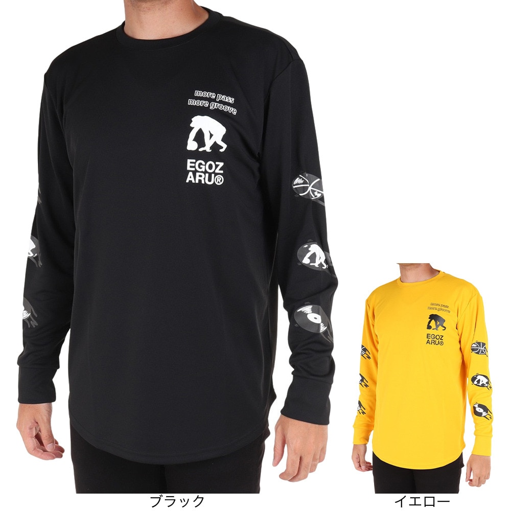 エゴザル（EGOZARU）（メンズ）バスケットボールウェア パスグルーヴ 長袖Tシャツ EZLT-F2305-012