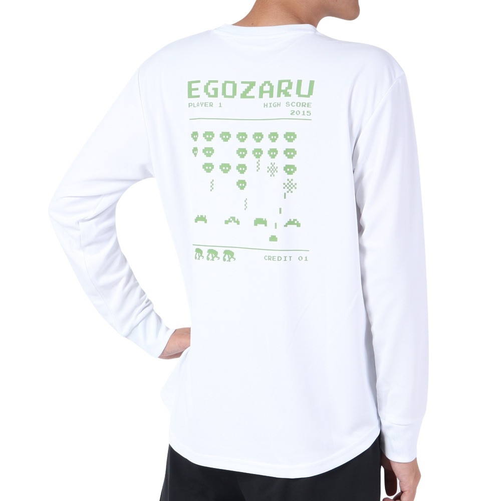 エゴザル（EGOZARU）（メンズ）バスケットボールウェア レトロゲーム 長袖Tシャツ EZLT-F2322-025