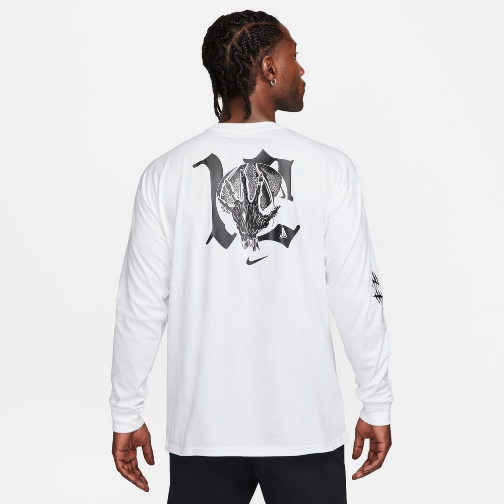 ナイキ（NIKE）（メンズ）バスケットボールウェア ジャ マックス90 ロングスリーブ Tシャツ FN0808-100