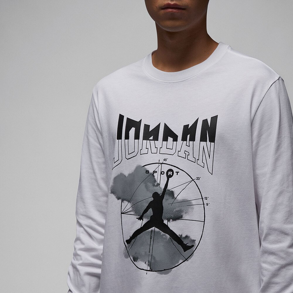 ＪＯＲＤＡＮ（メンズ）バスケットボールウェア JDN  SPRT グラフィック 長袖Tシャツ FD7005-100