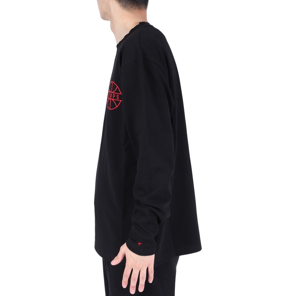ファナティクス（Fanatics）（メンズ）バスケットボールウェア 長袖Tシャツ OT0323SS0001-BLK