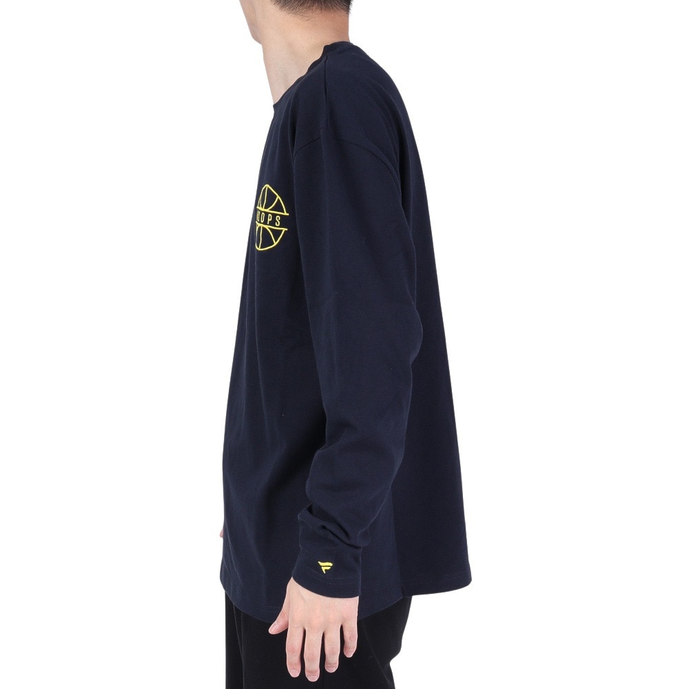 ファナティクス（Fanatics）（メンズ）バスケットボールウェア 長袖Tシャツ OT0323SS0001-NVY