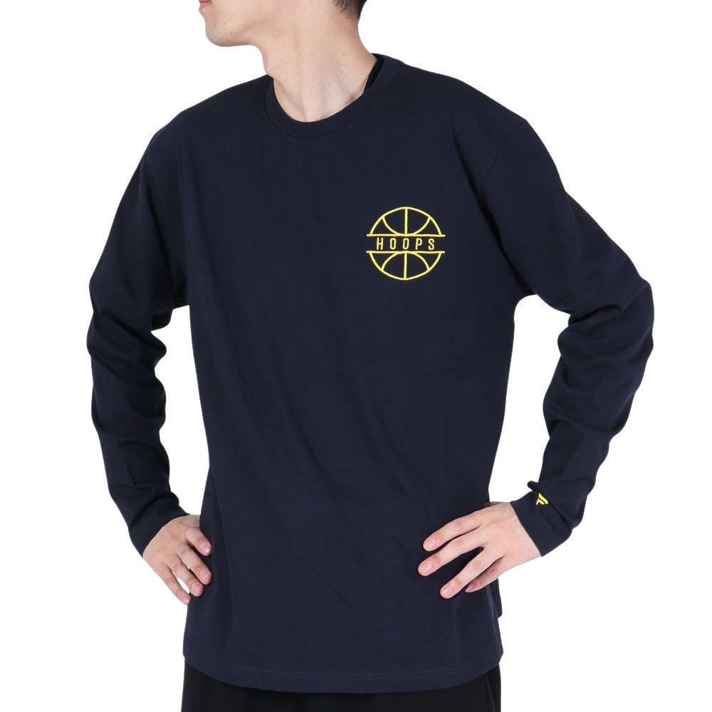 ファナティクス（Fanatics）（メンズ）バスケットボールウェア 長袖Tシャツ OT0323SS0001-NVY