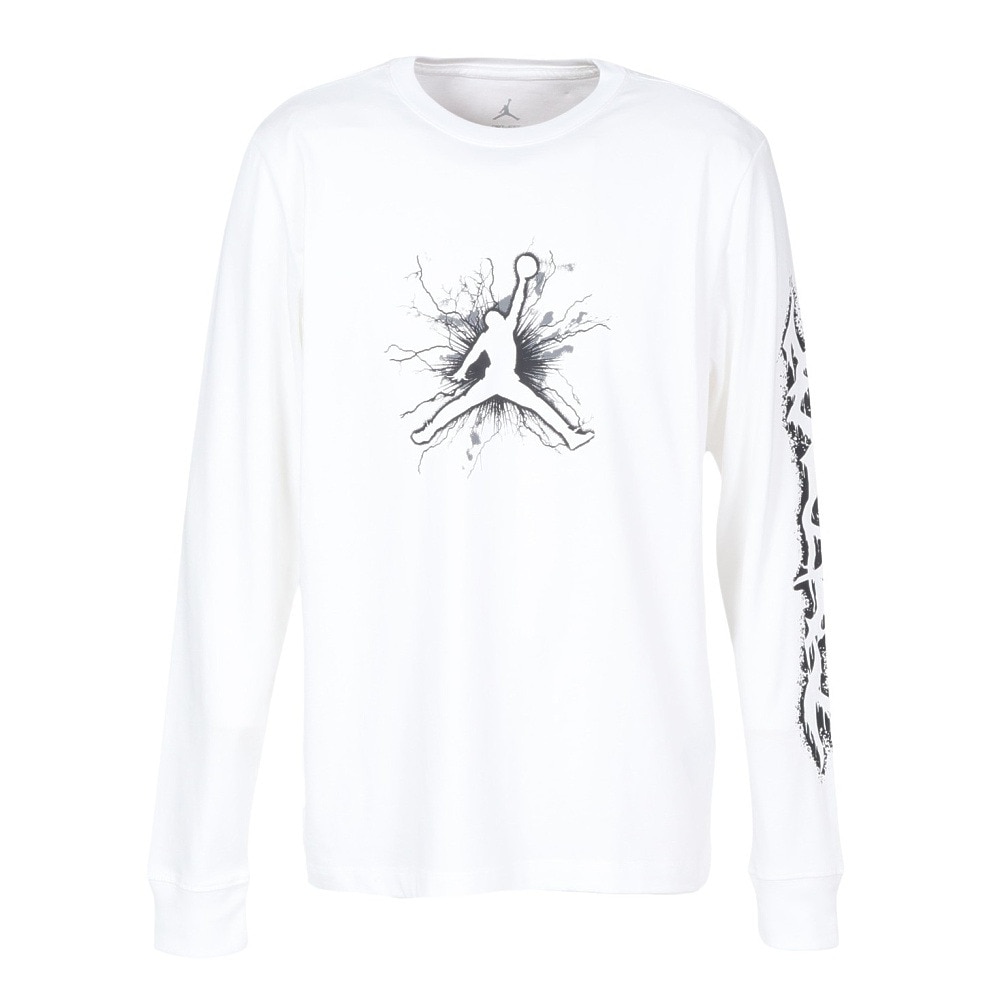 ジョーダン（JORDAN）（メンズ）バスケットボールウェア ドライフィット スポーツ 長袖 グラフィック Tシャツ FN5973-100 速乾