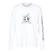 (メンズ)バスケットボールウェア ドライフィット スポーツ 長袖 グラフィック Tシャツ FN5973-100 速乾