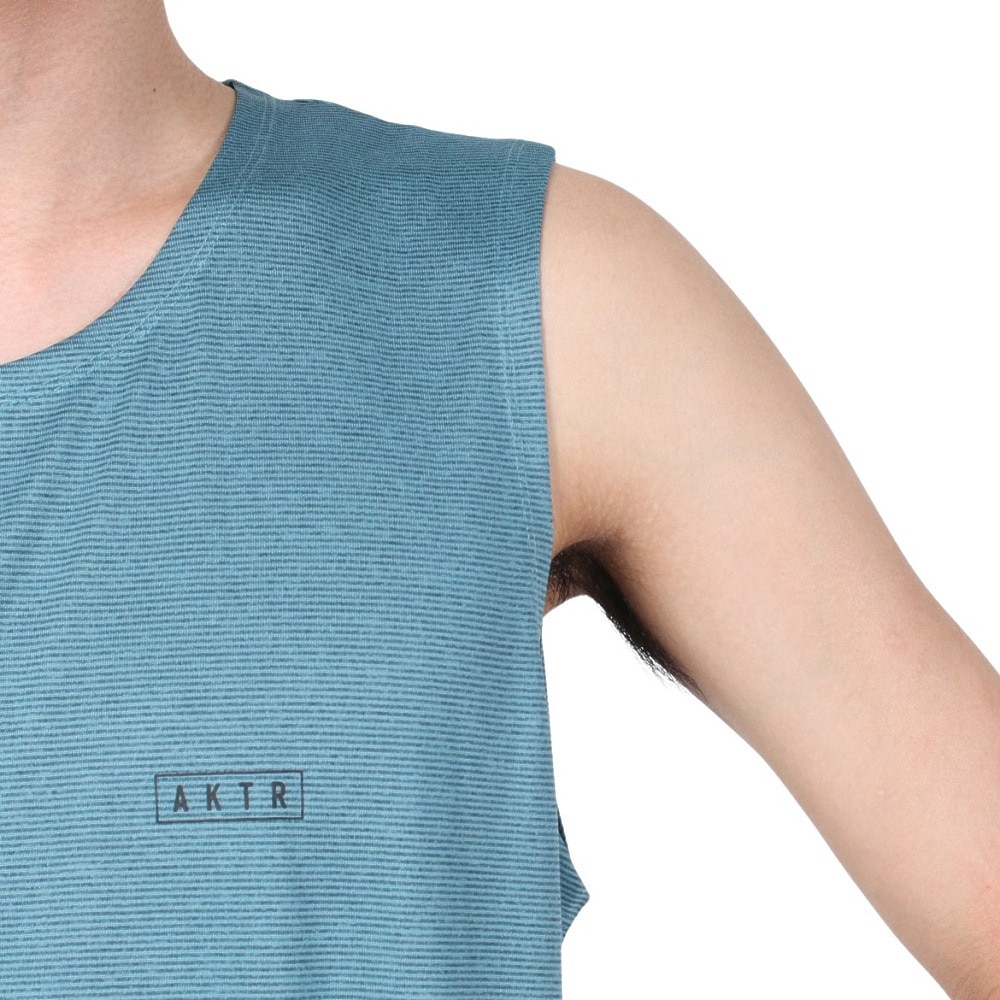 アクター（AKTR）（メンズ）バスケットボールウェア 1-PT AKTR LOGO スリーブレス Tシャツ 124-004005 BL