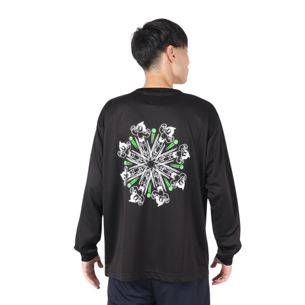アクター（AKTR）（メンズ）バスケットボールウェア ATOM×AKTR POLY 長袖Tシャツ 124-052005 BK