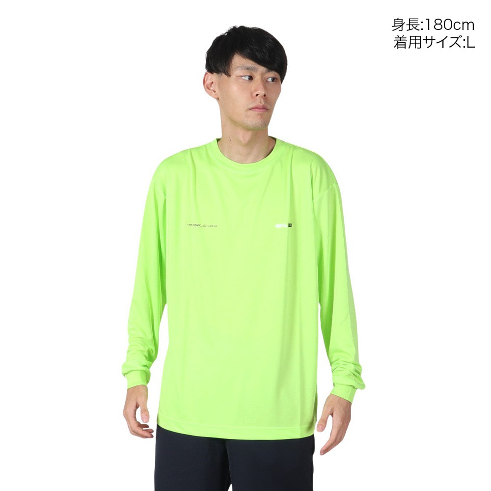 アクター（AKTR）（メンズ）バスケットボールウェア ATOM×AKTR POLY 長袖Tシャツ 124-052005 YL