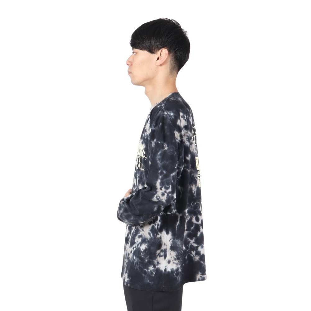 アクター（AKTR）（メンズ）バスケットボールウェア ATOM×AKTR COTTON 長袖Tシャツ 124-054005 BK