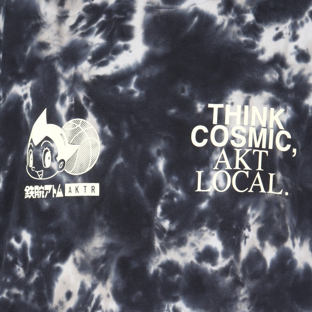アクター（AKTR）（メンズ）バスケットボールウェア ATOM×AKTR COTTON 長袖Tシャツ 124-054005 BK