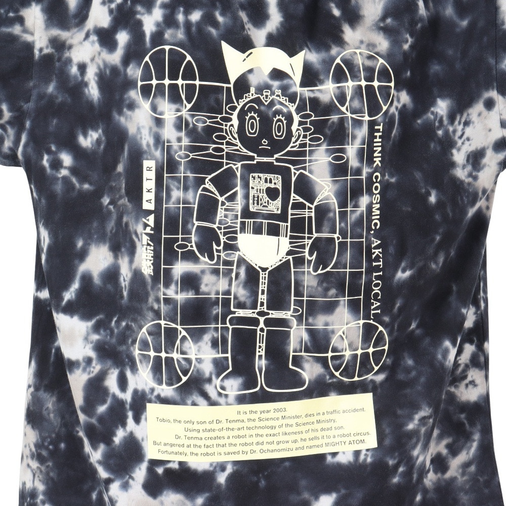 アクター（AKTR）（メンズ）バスケットボールウェア ATOM×AKTR COTTON 長袖Tシャツ 124-054005 BK