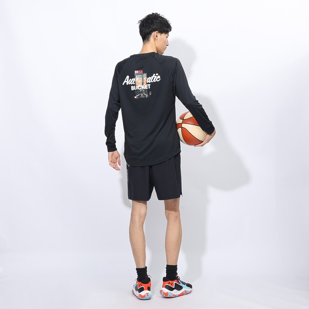 アンダーアーマー（UNDER ARMOUR）（メンズ）バスケットボールウェア テック グラフィック ロングスリーブ Tシャツ 1388344 001
