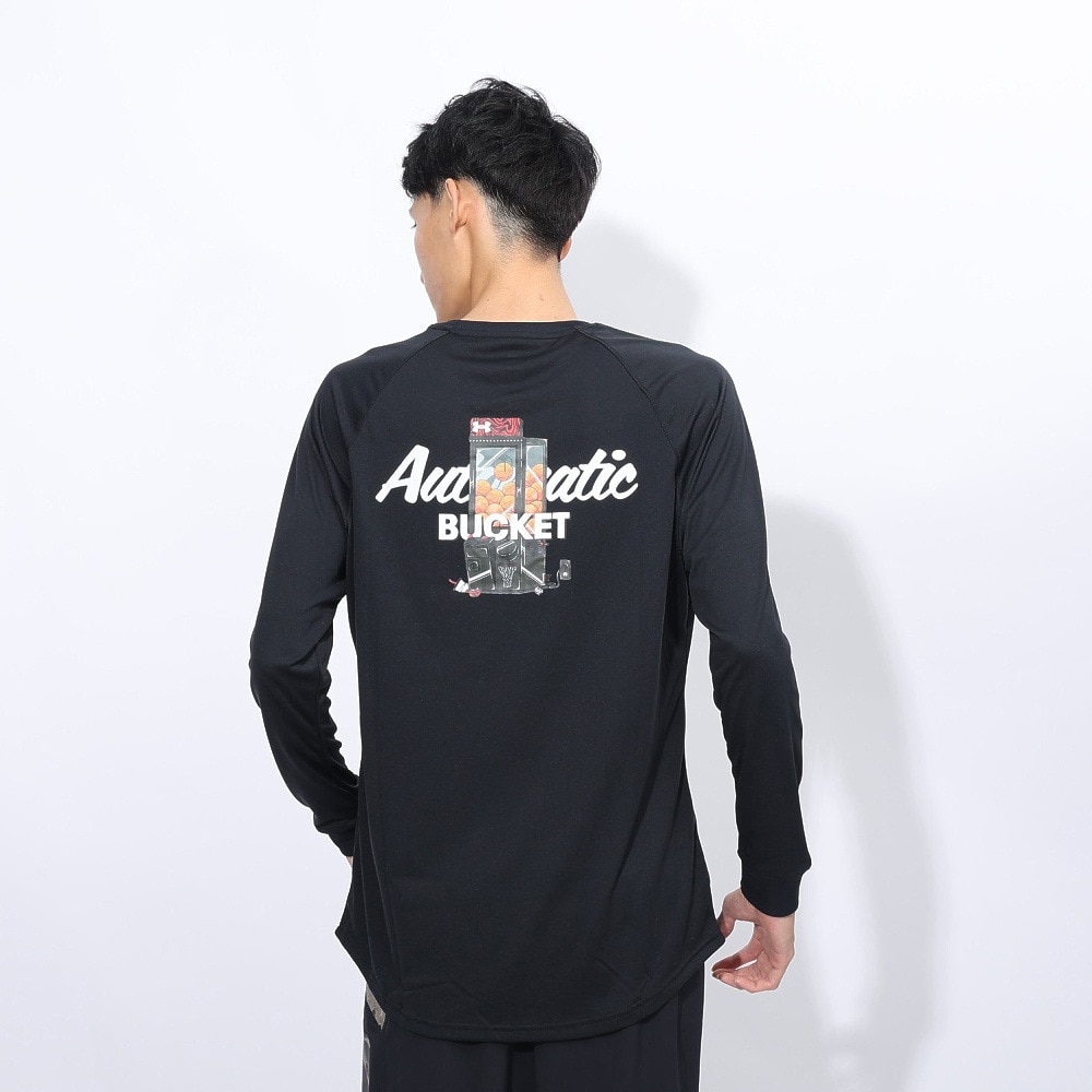 アンダーアーマー（UNDER ARMOUR）（メンズ）バスケットボールウェア テック グラフィック ロングスリーブ Tシャツ 1388344 001