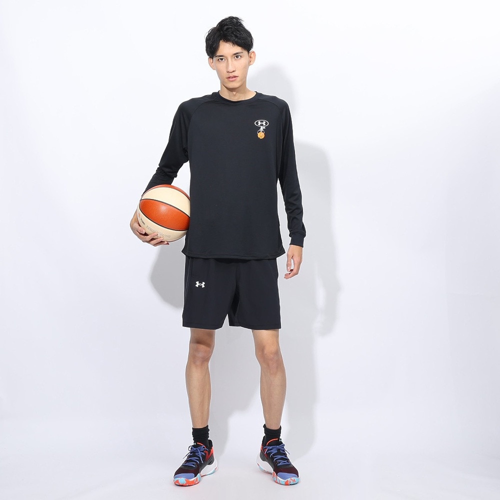 アンダーアーマー（UNDER ARMOUR）（メンズ）バスケットボールウェア テック グラフィック ロングスリーブ Tシャツ 1388344 001