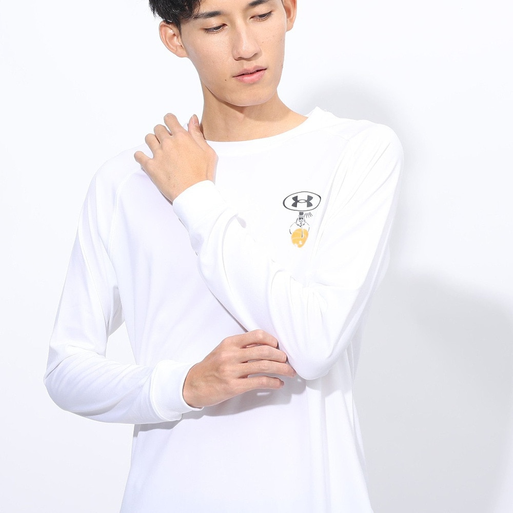 アンダーアーマー（UNDER ARMOUR）（メンズ）バスケットボールウェア テック グラフィック ロングスリーブ Tシャツ 1388344 100
