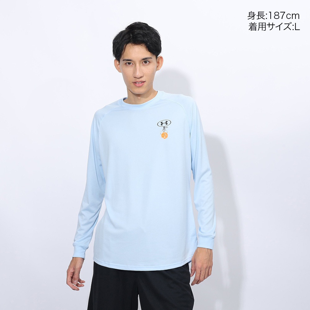 アンダーアーマー（UNDER ARMOUR）（メンズ）バスケットボールウェア テック グラフィック ロングスリーブ Tシャツ 1388344 464