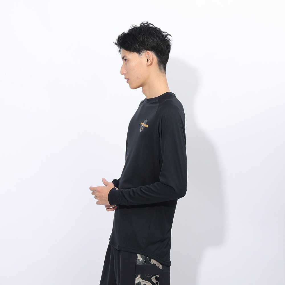 アンダーアーマー（UNDER ARMOUR）（メンズ）バスケットボールウェア テック ロゴ ロングスリーブ Tシャツ 1388345 001