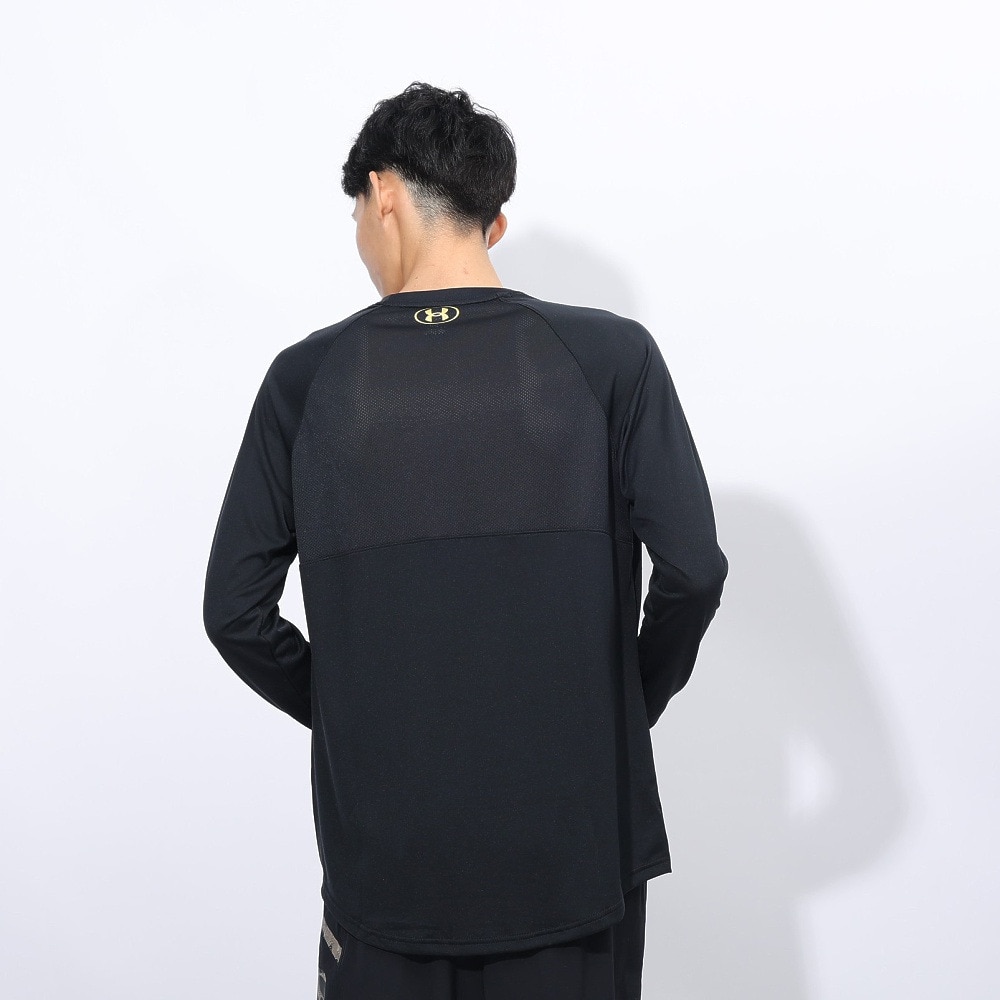 アンダーアーマー（UNDER ARMOUR）（メンズ）バスケットボールウェア テック ロゴ ロングスリーブ Tシャツ 1388345 001