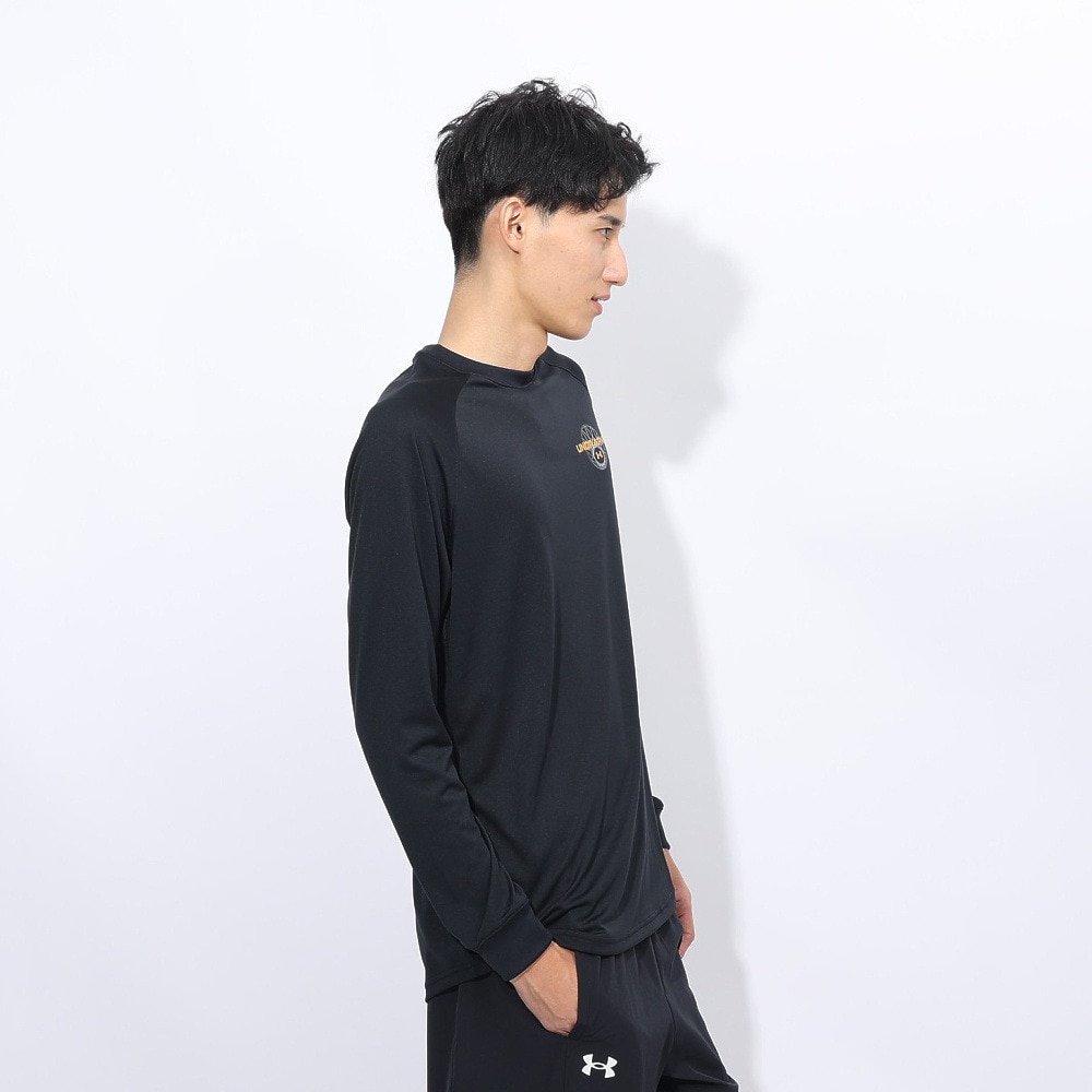アンダーアーマー（UNDER ARMOUR）（メンズ）バスケットボールウェア テック ロゴ ロングスリーブ Tシャツ 1388345 001