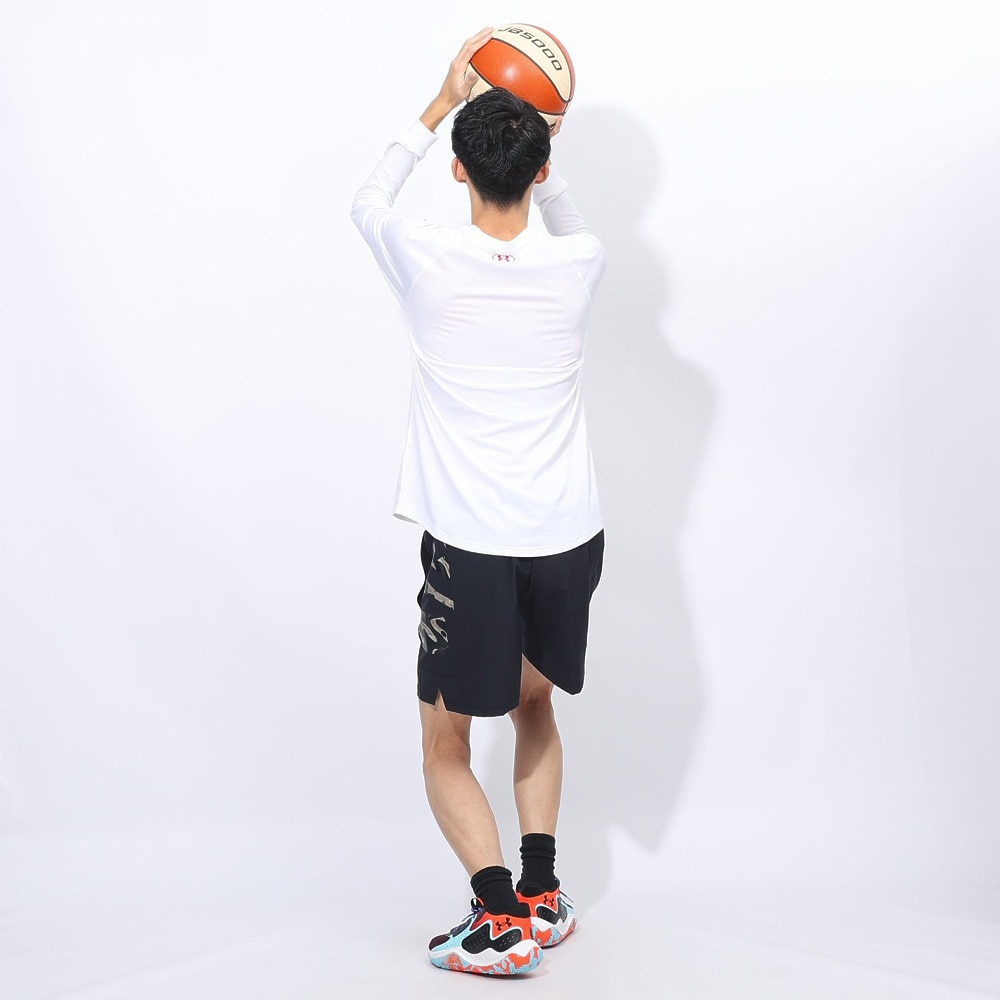 アンダーアーマー（UNDER ARMOUR）（メンズ）バスケットボールウェア テック ロゴ ロングスリーブ Tシャツ 1388345 100