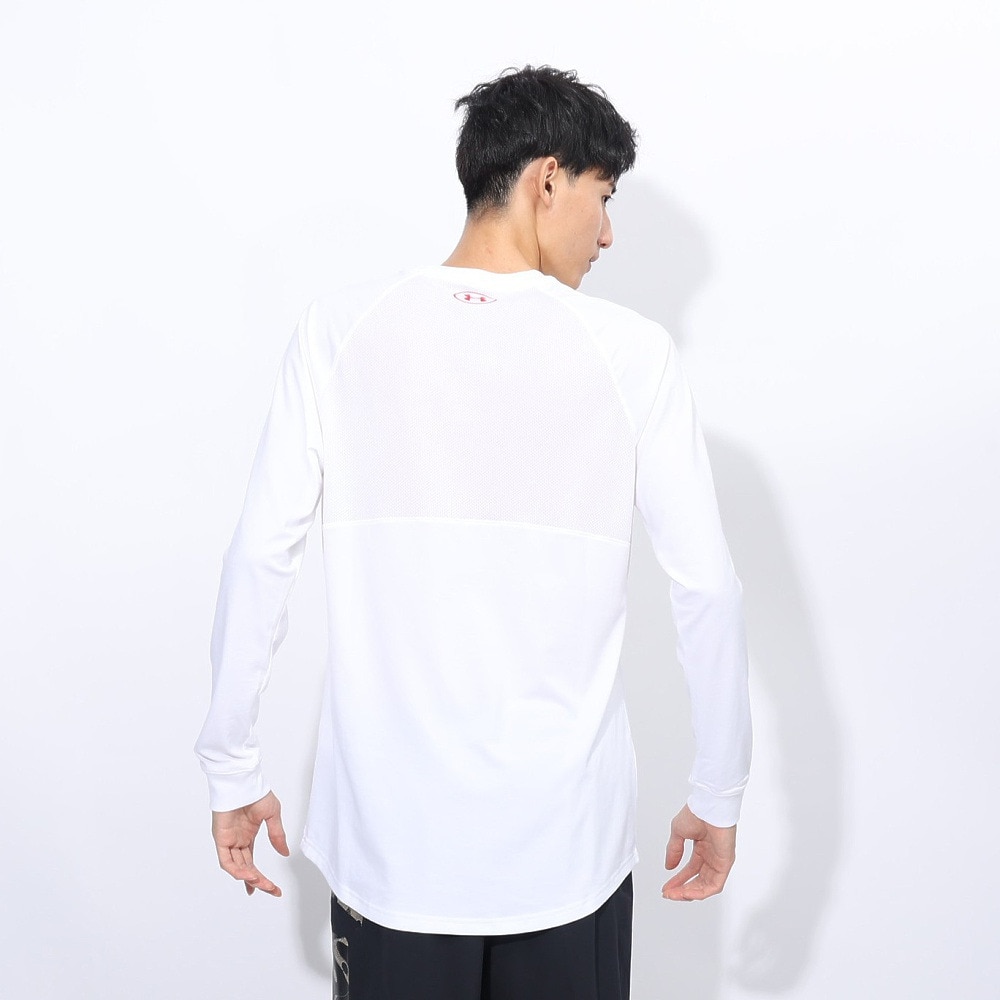 アンダーアーマー（UNDER ARMOUR）（メンズ）バスケットボールウェア テック ロゴ ロングスリーブ Tシャツ 1388345 100