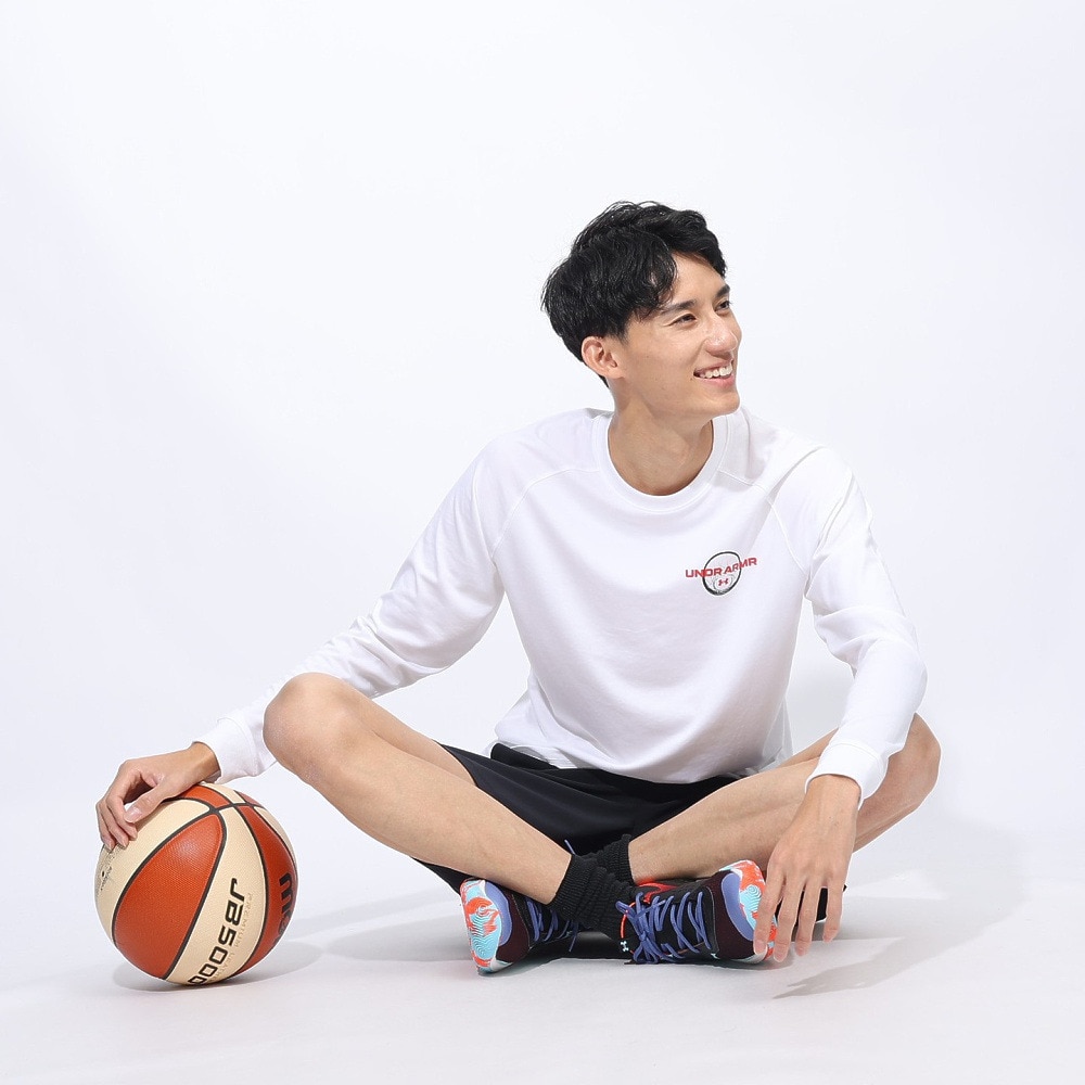 アンダーアーマー（UNDER ARMOUR）（メンズ）バスケットボールウェア テック ロゴ ロングスリーブ Tシャツ 1388345 100