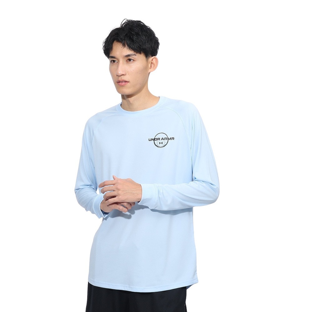 アンダーアーマー（UNDER ARMOUR）（メンズ）バスケットボールウェア テック ロゴ ロングスリーブ Tシャツ 1388345 464